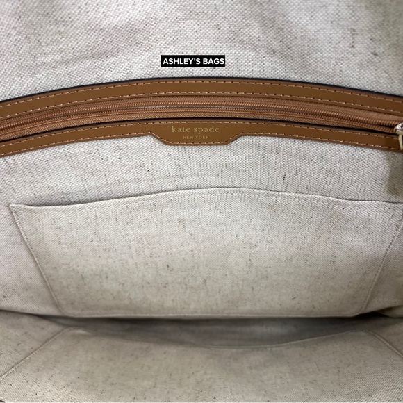 Kate Spade Sunkiss Cabana Straw Medium Tote - Picture 8 of 11